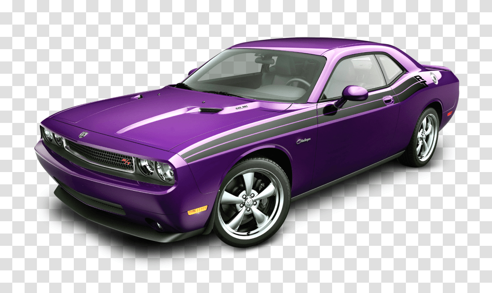 Dodge Challenger Violet Car Image, Vehicle, Transportation, Windshield, Sports Car Transparent Png