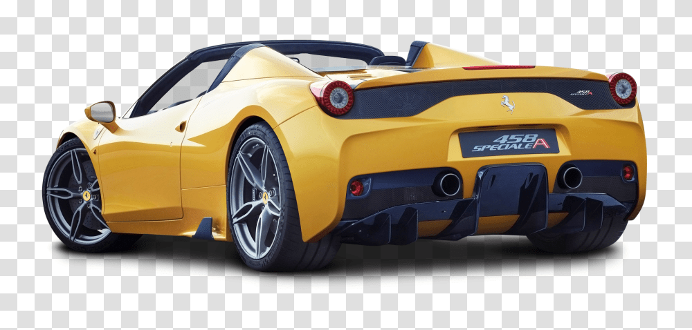 Ferrari 458 Speciale Aperta Yellow Car Image, Wheel, Machine, Vehicle, Transportation Transparent Png