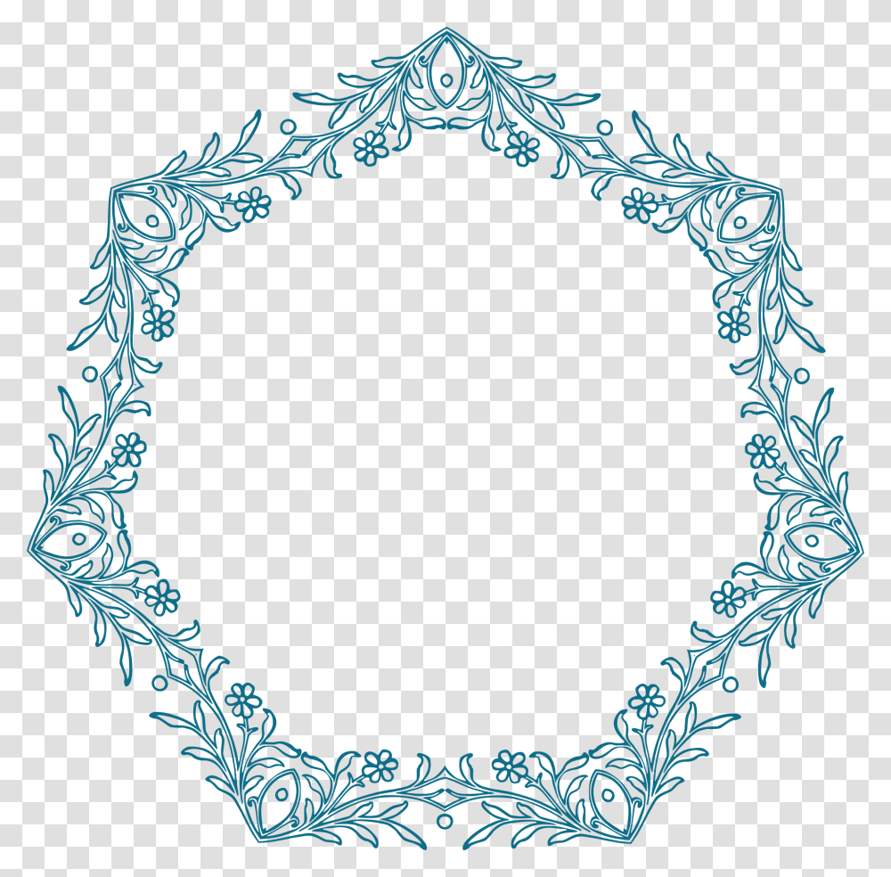 Flower Border Image, Cross Transparent Png