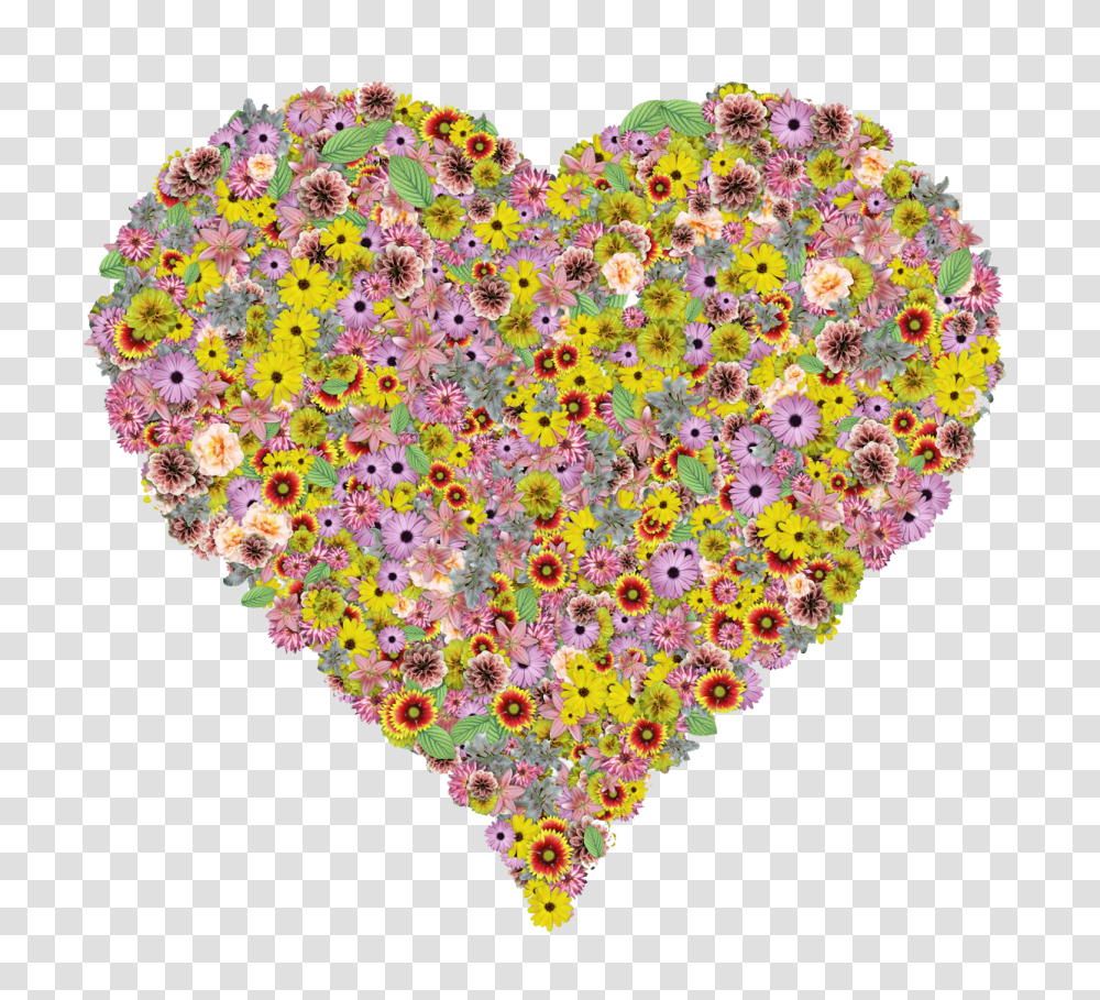 Flower Heart Image, Paper, Confetti, Rug Transparent Png