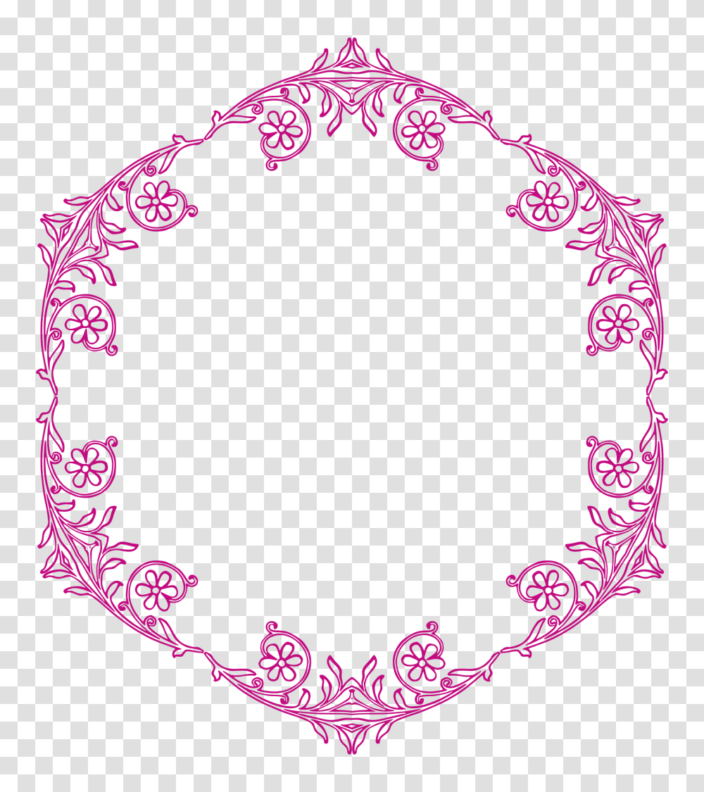 Flowers Border Image, Pattern Transparent Png