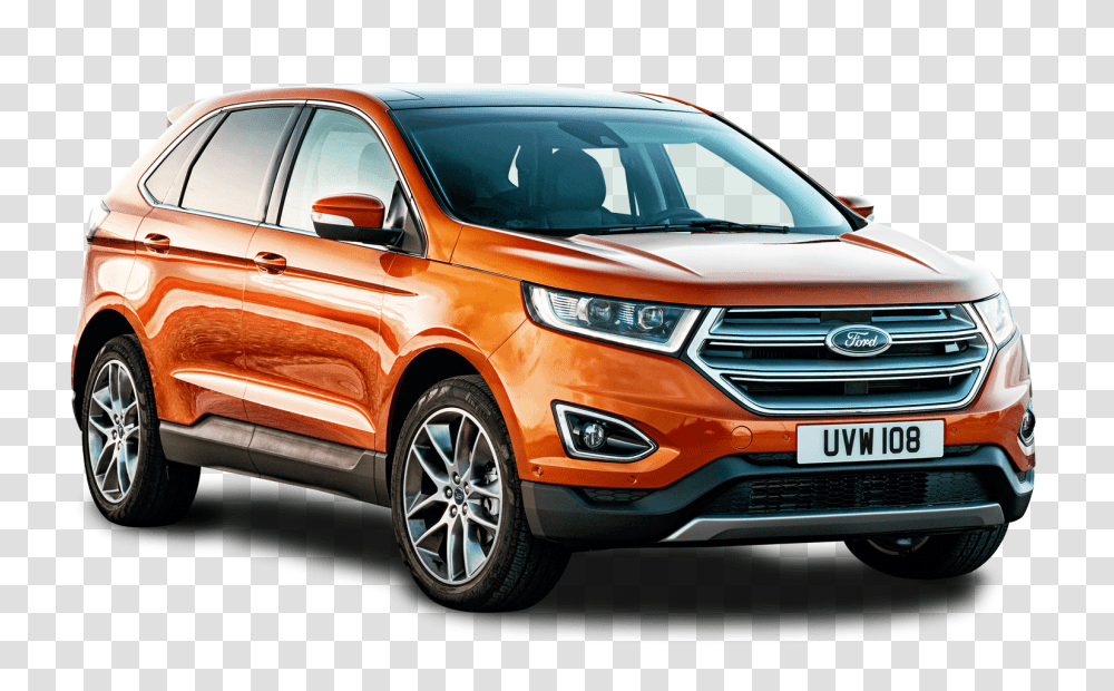 Ford Edge Orange Car Image, Vehicle, Transportation, Automobile, Suv Transparent Png