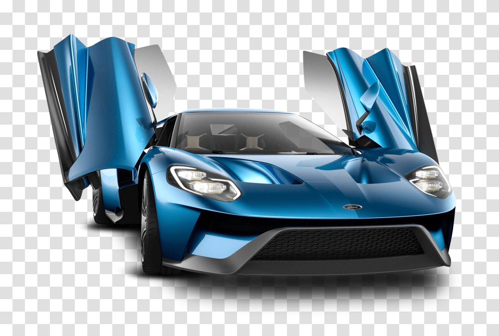 Ford Gt Blue Car Image, Vehicle, Transportation, Tire, Wheel Transparent Png