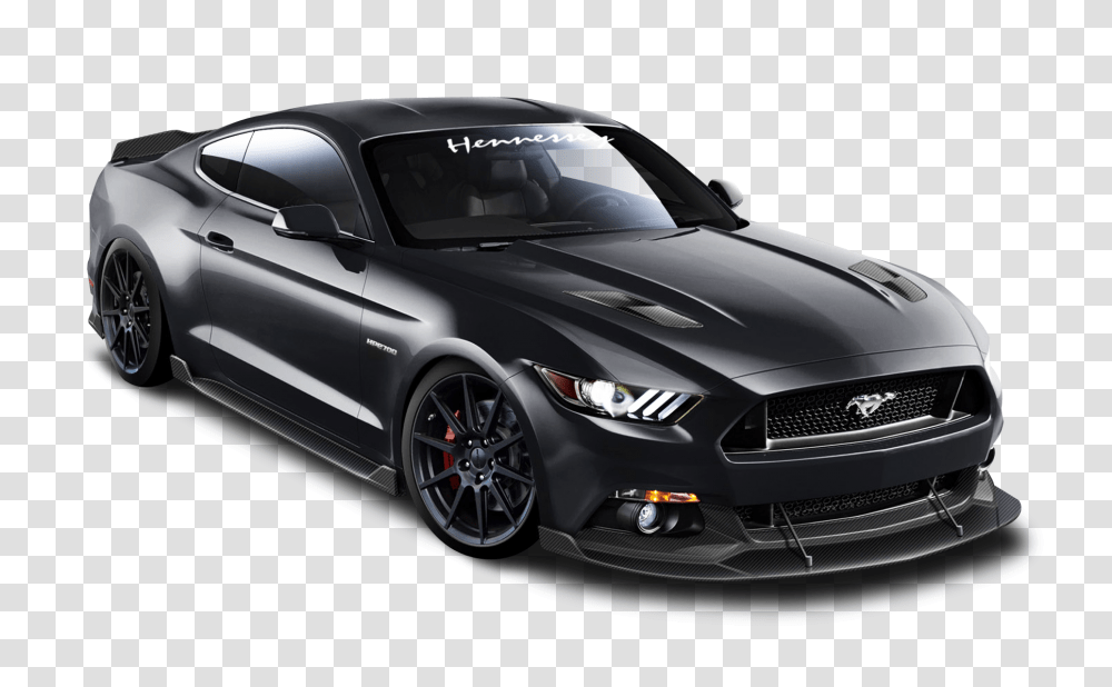 Ford Mustang Hennessey Black Car Image, Vehicle, Transportation, Automobile, Sports Car Transparent Png