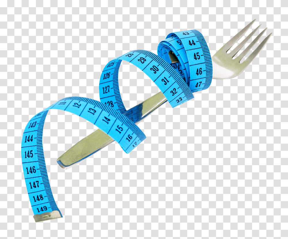 Fork And Measuring Tape Image, Cutlery, Blow Dryer, Appliance, Hair Drier Transparent Png