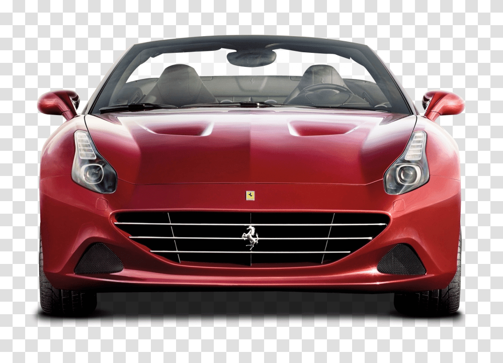 Front View Of Ferrari California T Car Image, Vehicle, Transportation, Automobile, Convertible Transparent Png