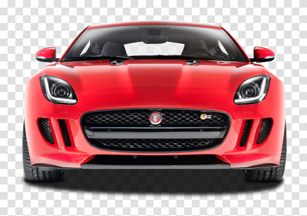 Front View Of Jaguar F Type R Car Image, Vehicle, Transportation, Automobile, Sports Car Transparent Png