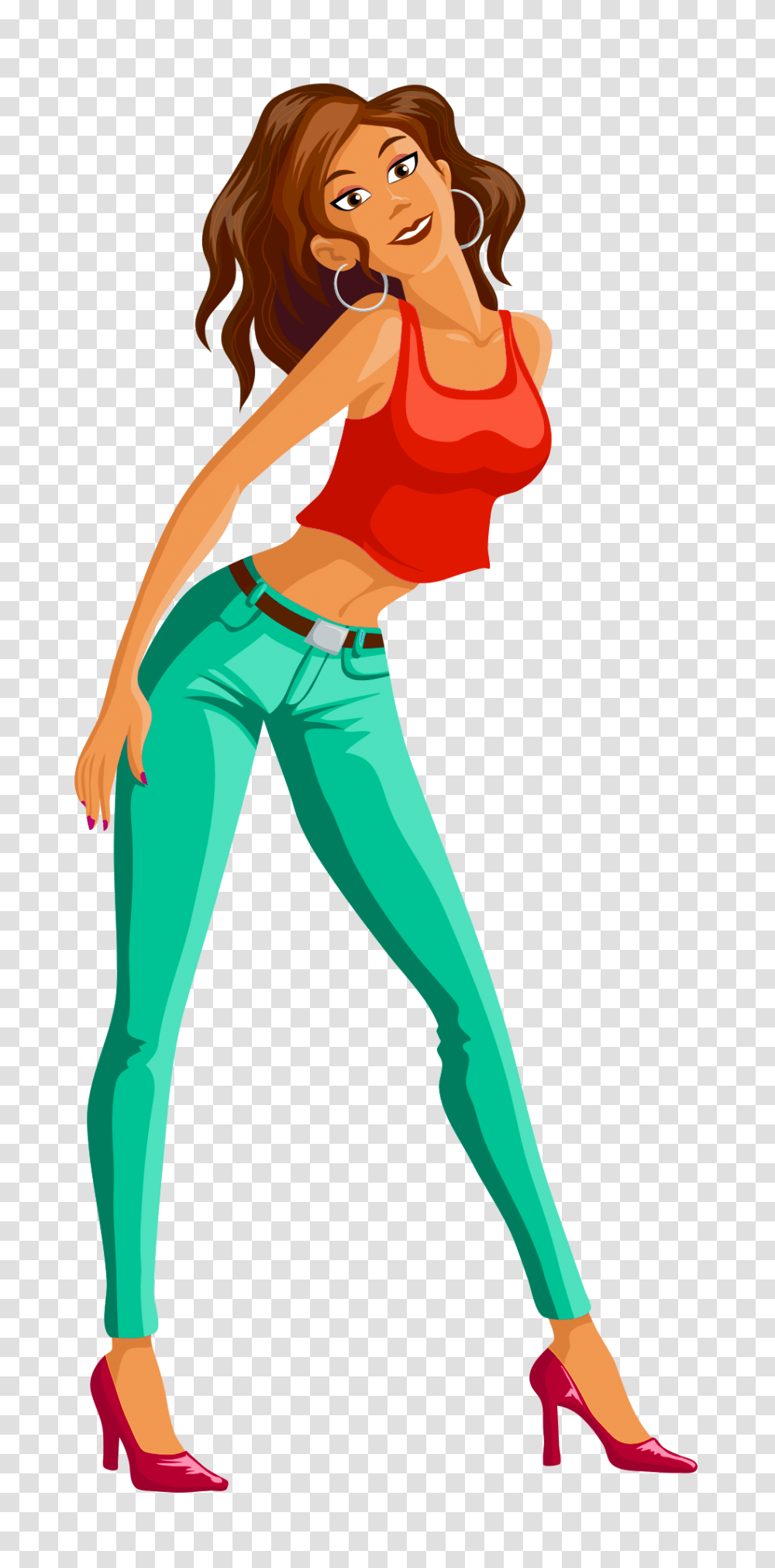 Girl Dancing Vector Image, Pants, Apparel, Person Transparent Png