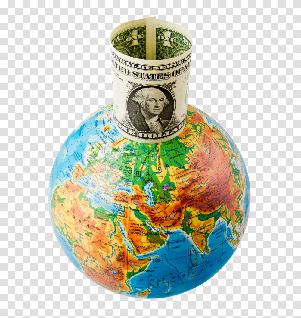 Globe With Dollar Image, Nature, Outer Space, Astronomy, Universe Transparent Png