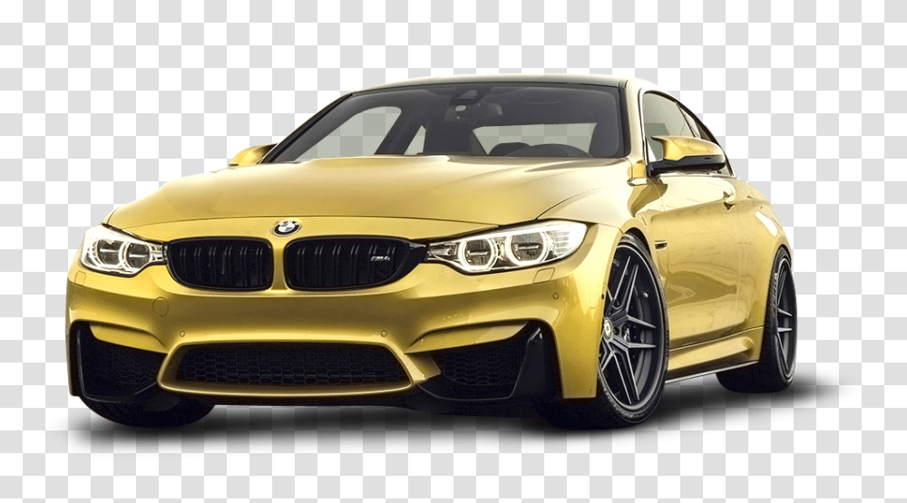 Gold BMW M4 Car Image, Vehicle, Transportation, Sedan, Sports Car Transparent Png