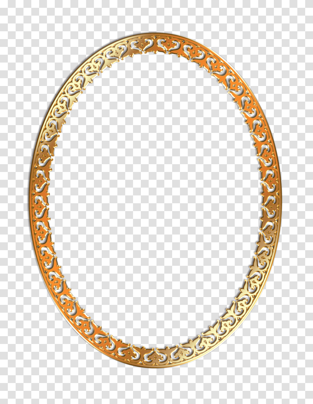 Golden Photo Frame Image, Oval, Bracelet, Jewelry, Accessories Transparent Png