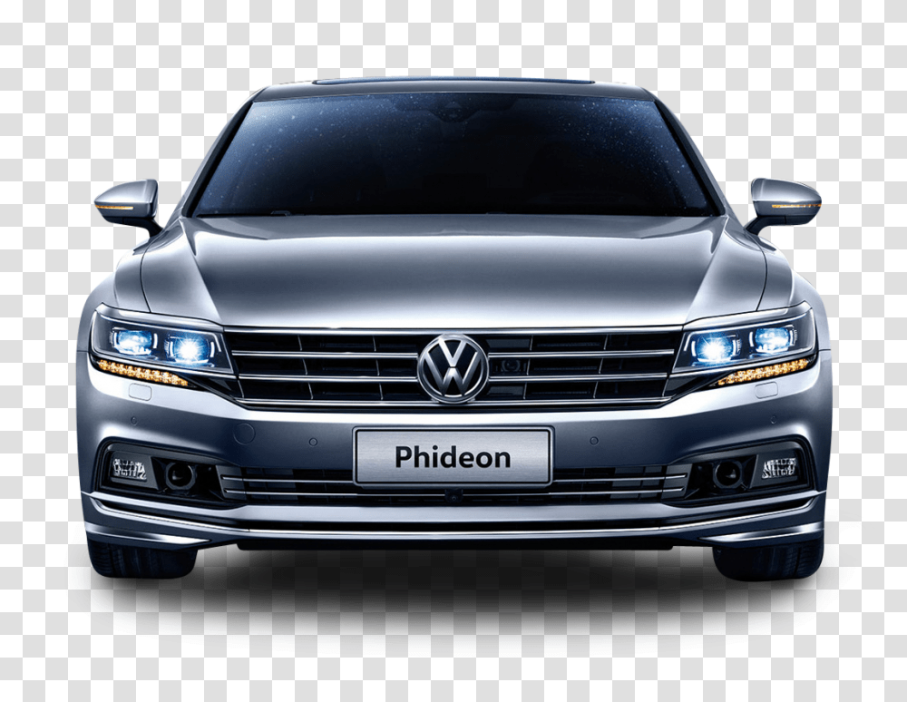 Gray Volkswagen Phideon Front View Car Image, Vehicle, Transportation, Windshield, Tire Transparent Png