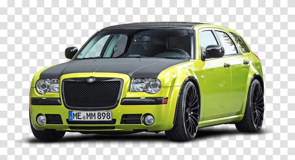 Green Chrysler 300C Car Image, Vehicle, Transportation, Tire, Wheel Transparent Png