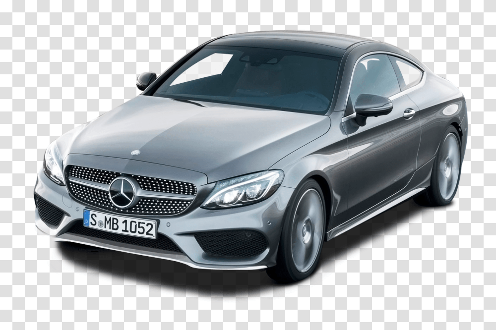 Grey Mercedes Benz C Class Coupe Car Image, Sedan, Vehicle, Transportation, Automobile Transparent Png