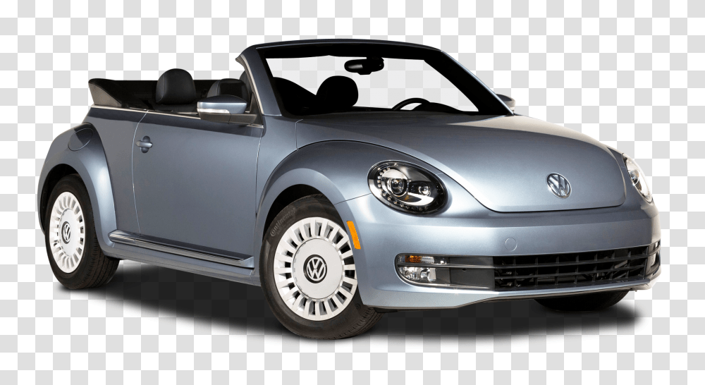 Grey Volkswagen Beetle Denim Car Image, Tire, Convertible, Vehicle, Transportation Transparent Png