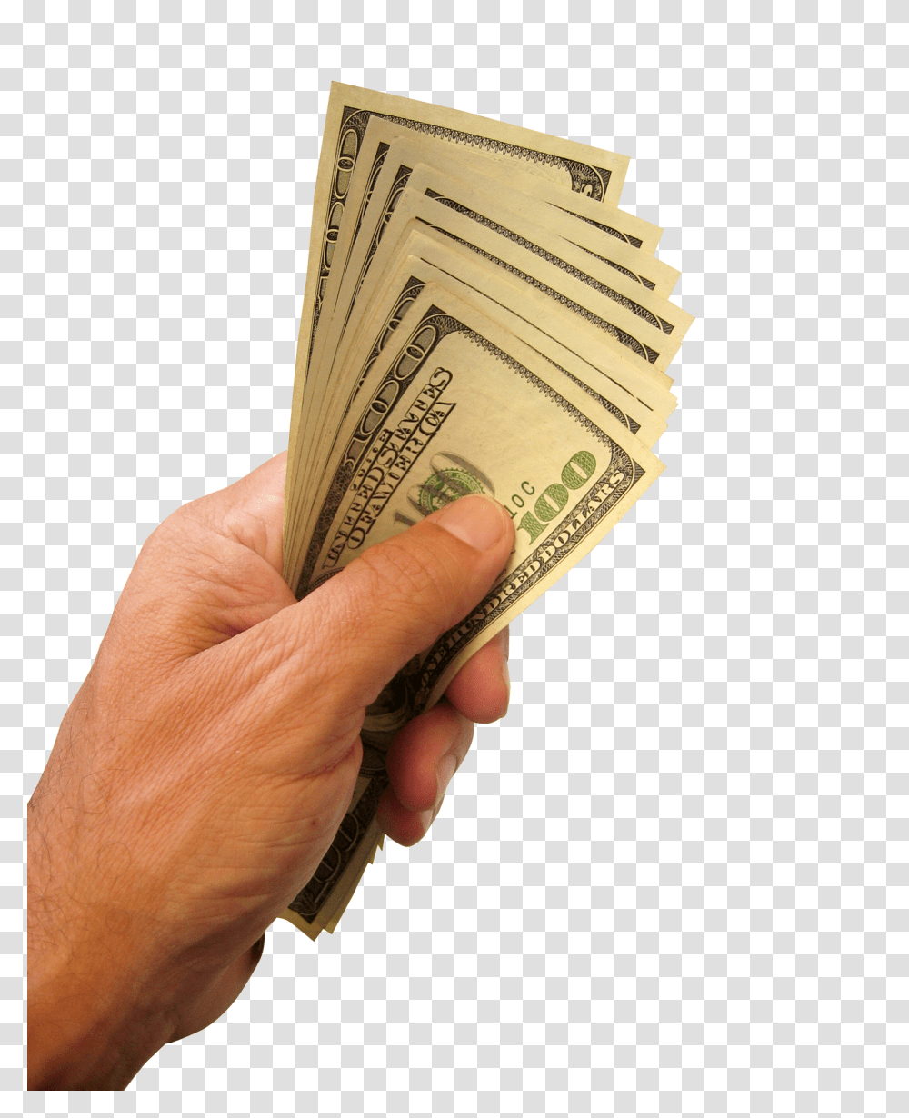 Hand Holding US Dollars Money Image, Person, Human Transparent Png