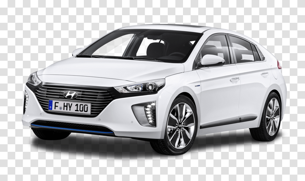 Hyundai Ioniq White Car Image, Sedan, Vehicle, Transportation, Automobile Transparent Png