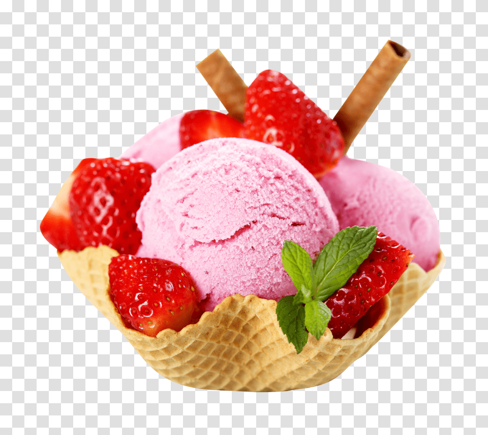 Ice Cream Image, Food, Dessert, Creme, Plant Transparent Png