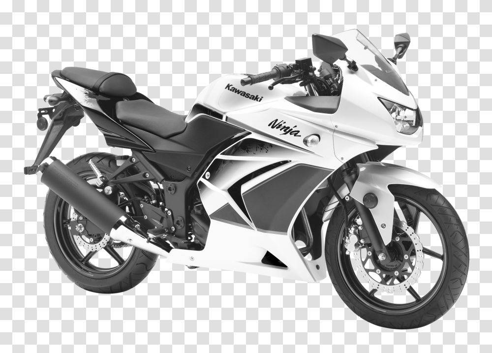 Kawasaki Ninja 250R White Motorcycle Bike Image, Transport, Vehicle, Transportation, Wheel Transparent Png