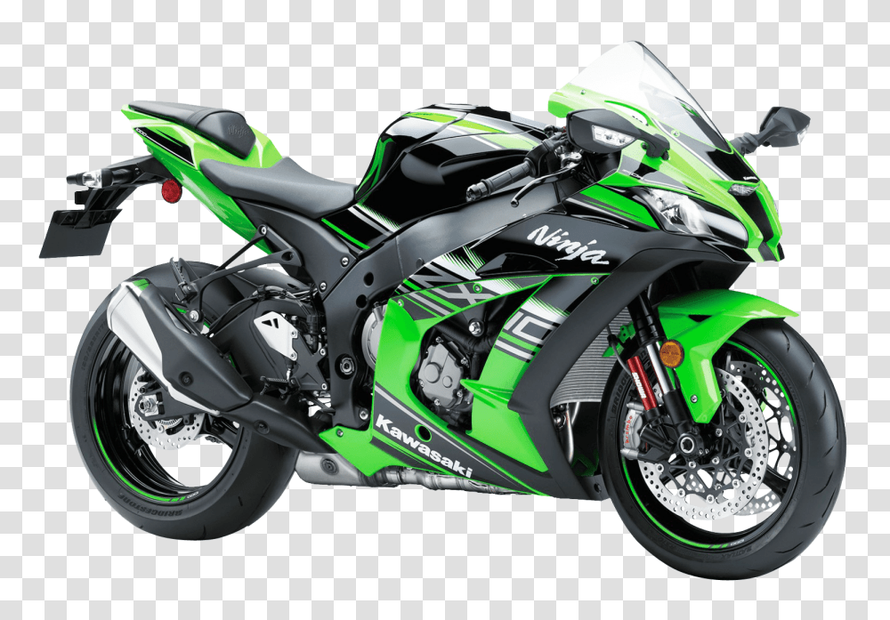 Kawasaki Ninja Green Motorcycle Bike Image, Transport, Vehicle, Transportation, Wheel Transparent Png
