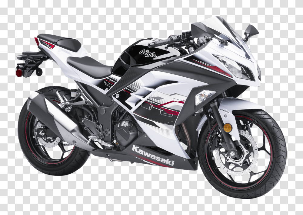Kawasaki Ninja White Motorcycle Bike Image, Transport, Vehicle, Transportation, Wheel Transparent Png