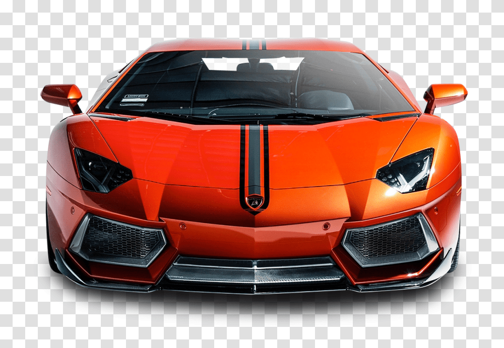 Lamborghini Aventador Coupe Front View Car Image, Vehicle, Transportation, Sports Car, Windshield Transparent Png