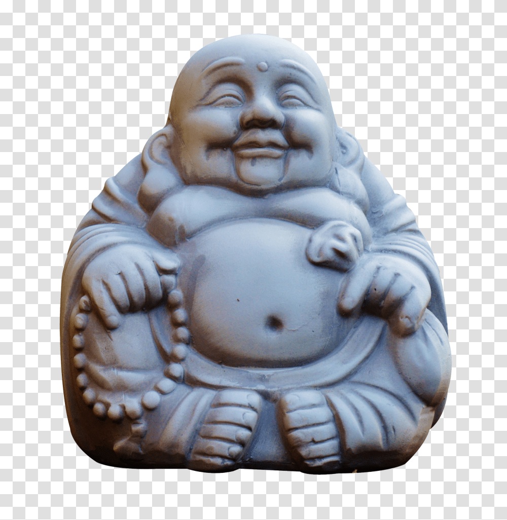 Laughing Buddha Monk Image, Figurine, Wood, Sculpture Transparent Png