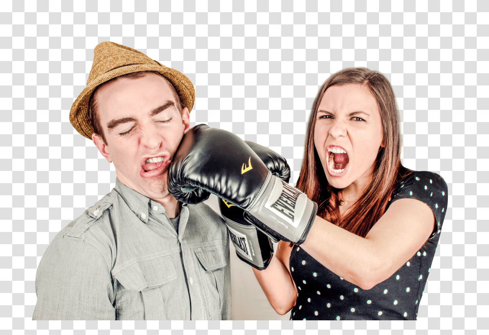 Man Couple People Woman Boxing Image, Person, Human, Apparel Transparent Png