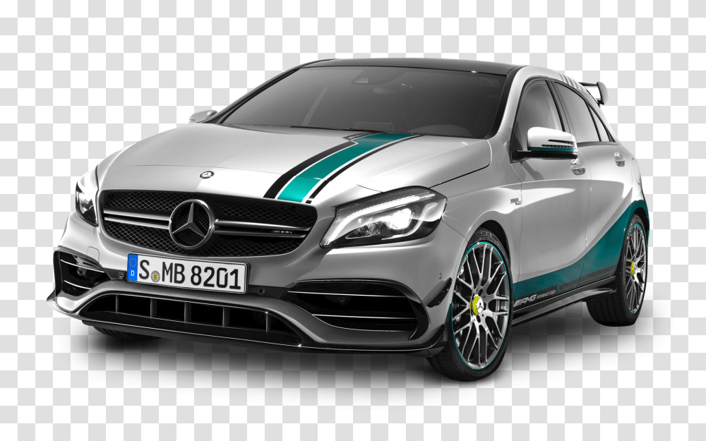 Mercedes AMG A45 Champions Car Image, Vehicle, Transportation, Tire, Wheel Transparent Png