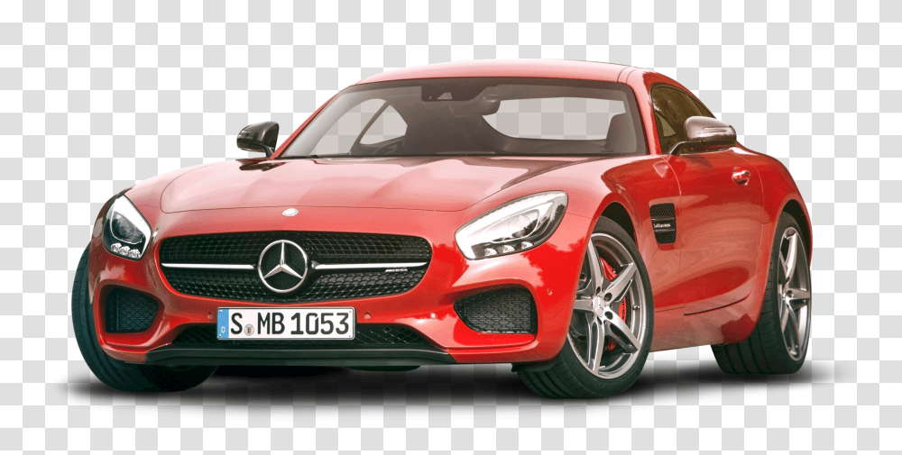 Mercedes AMG GT Red Car Image, Vehicle, Transportation, Sports Car, Sedan Transparent Png