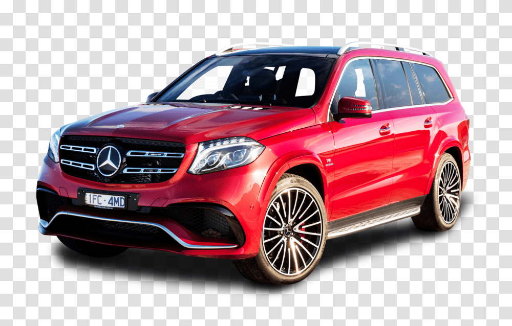 Mercedes Benz GLS Class Red Car Image, Vehicle, Transportation, Wheel, Machine Transparent Png
