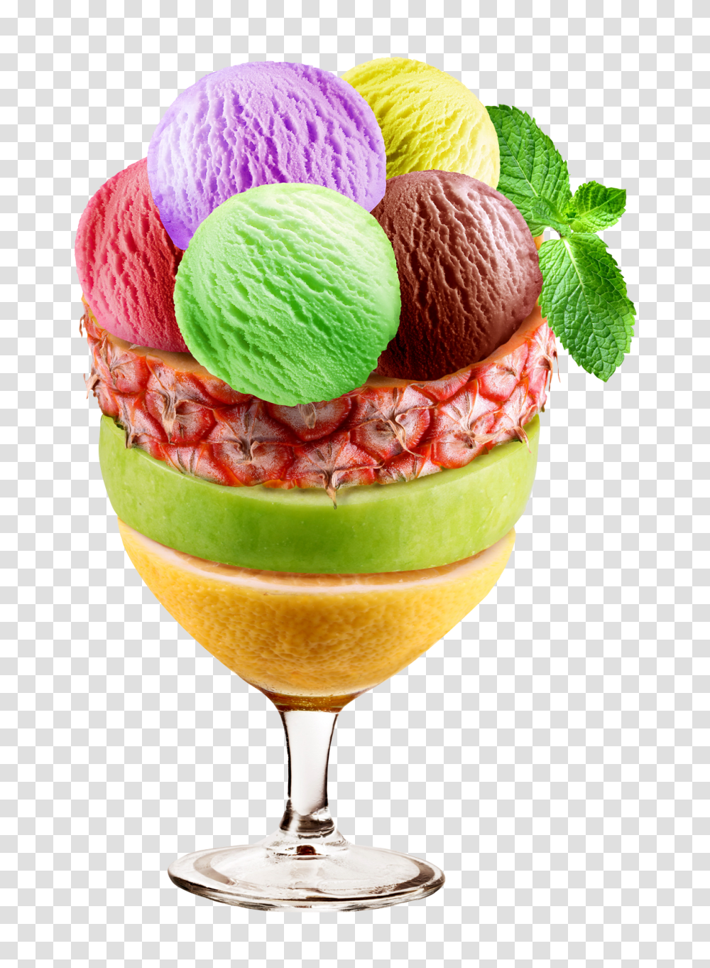 Mixed Ice Cream In Sundae Cup Image, Drink, Potted Plant, Vase, Jar Transparent Png