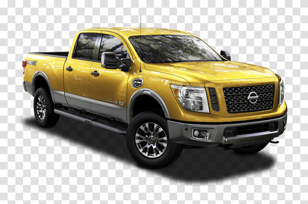 Nissan Titan XD Golden Color Car Image, Pickup Truck, Vehicle, Transportation, Automobile Transparent Png