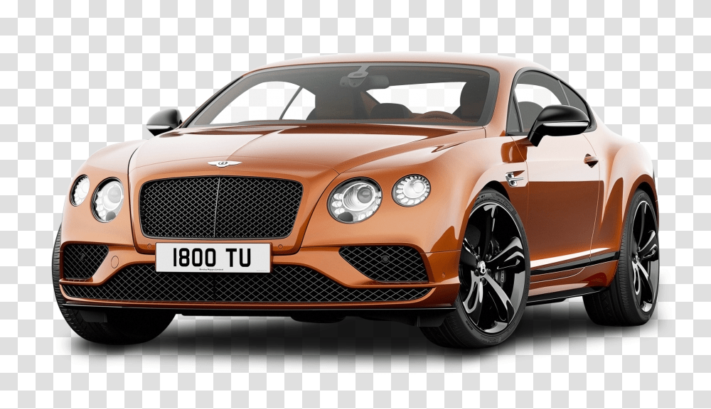 Orange Bentley Continental GT Speed Car Image, Vehicle, Transportation, Sports Car, Coupe Transparent Png