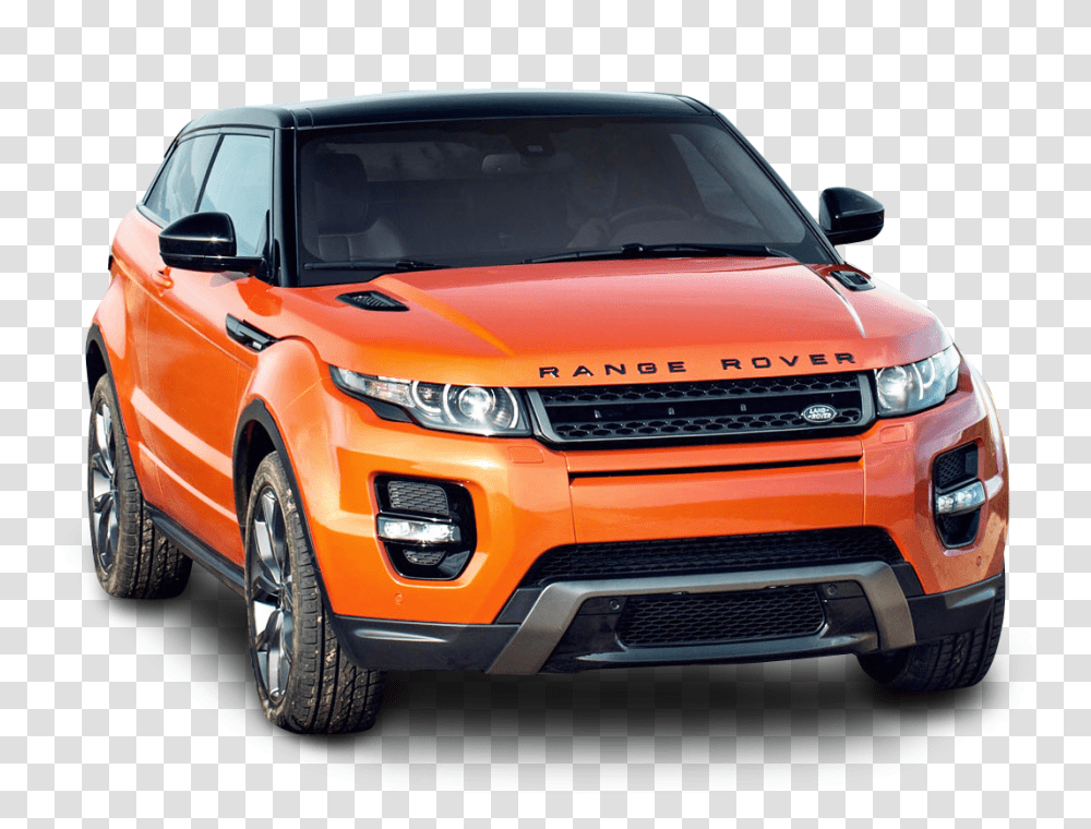 Orange Land Rover Range Rover Car Image, Vehicle, Transportation, Truck, Pickup Truck Transparent Png
