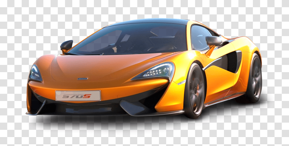 Orange Mclaren 570s Car Image, Vehicle, Transportation, Tire, Spoke Transparent Png