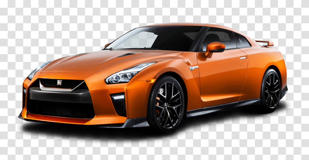 Orange Nissan GTR Car Image, Vehicle, Transportation, Sports Car, Coupe Transparent Png