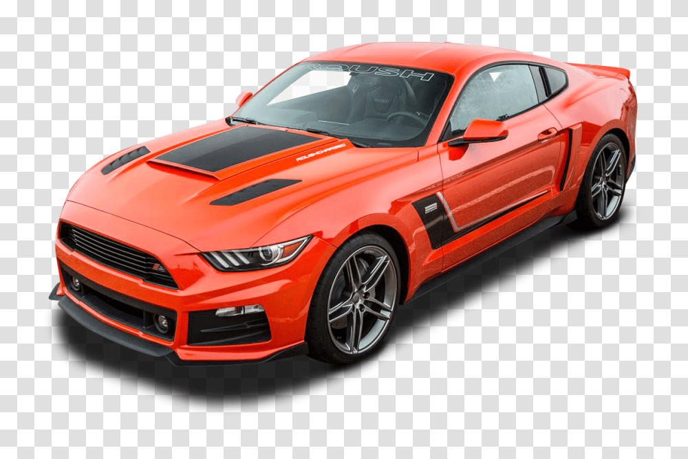 Orange Roush Stage 3 Mustang Car Image, Sports Car, Vehicle, Transportation, Automobile Transparent Png