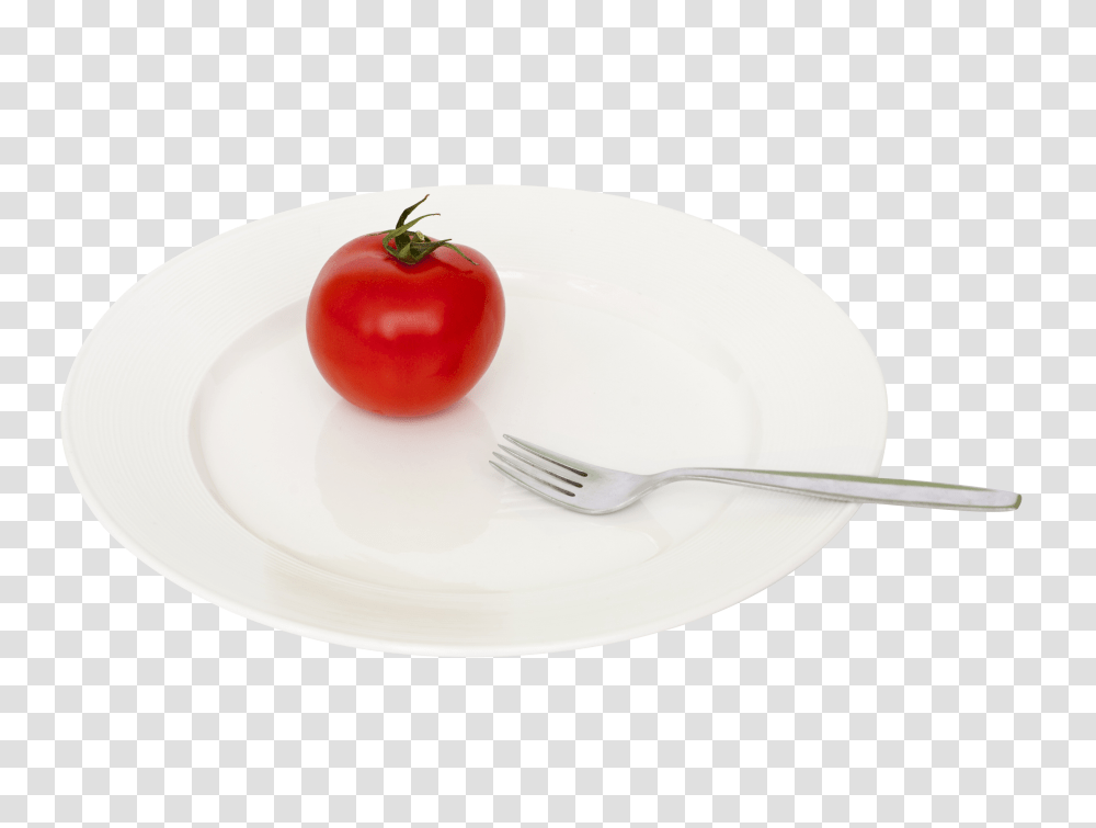 Plate Tomato Fork Image, Vegetable, Plant, Cutlery, Food Transparent Png