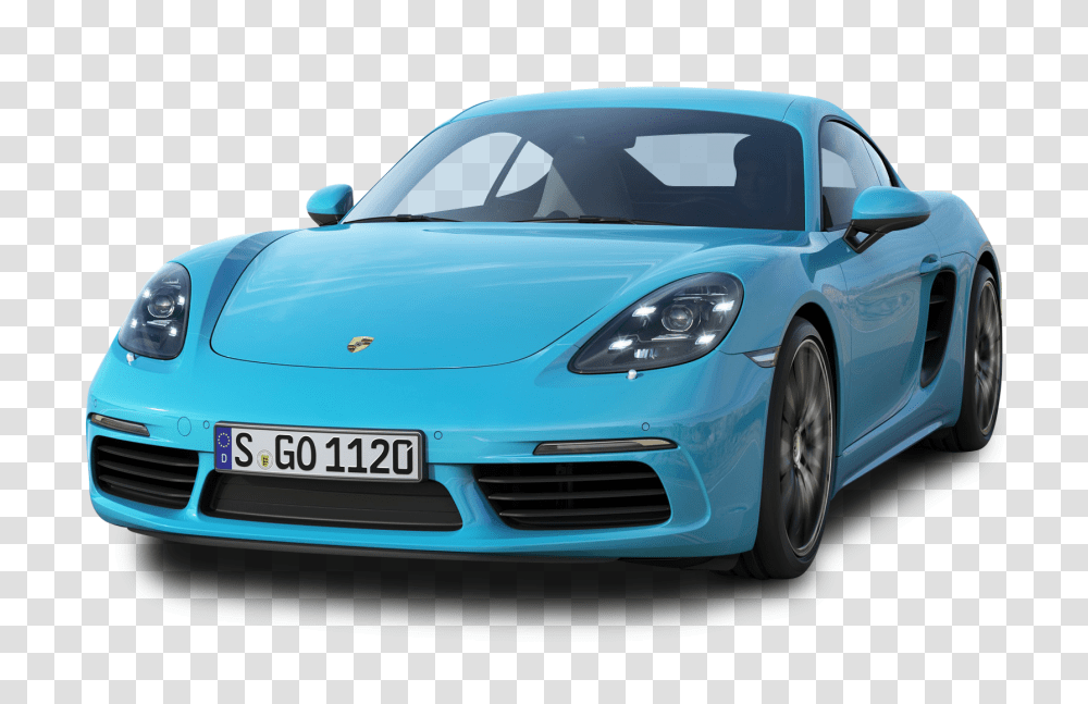 Porsche 718 Cayman's Blue Car Image, Tire, Vehicle, Transportation, Wheel Transparent Png