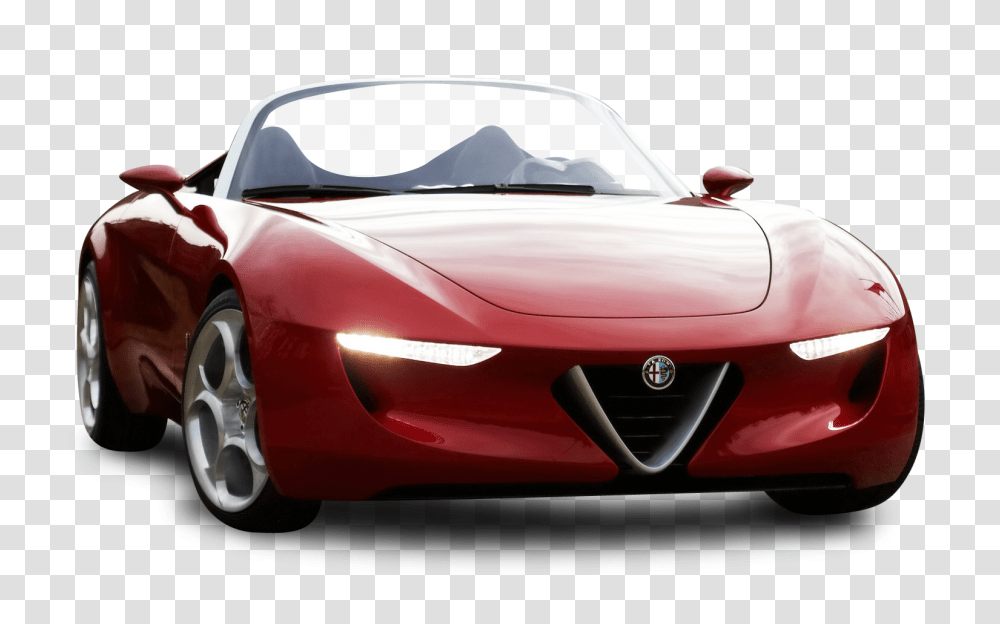 Red Alfa Romeo Super Car Image, Vehicle, Transportation, Automobile, Windshield Transparent Png