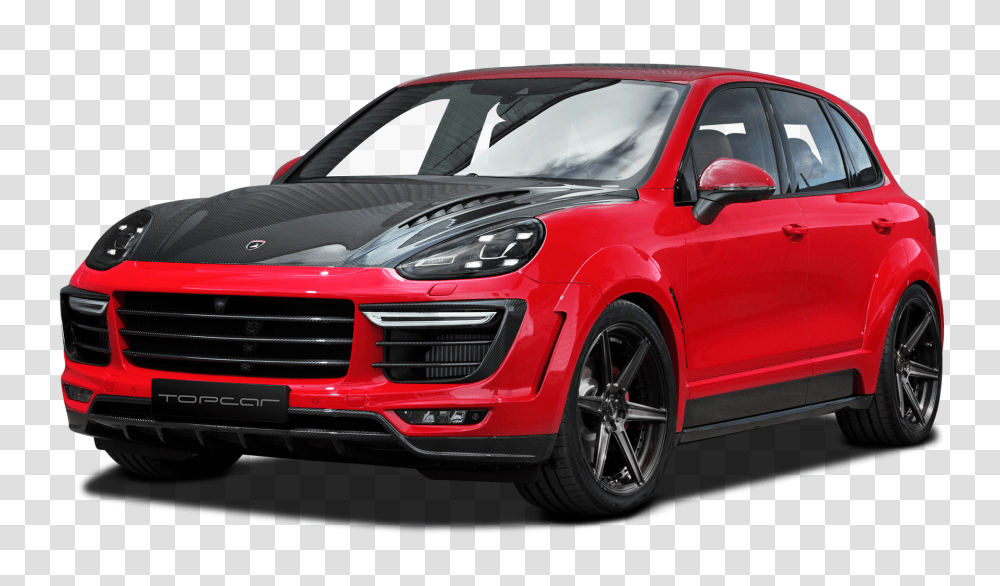 Red And Black Porsche Cayenne Car Image, Vehicle, Transportation, Spoke, Machine Transparent Png