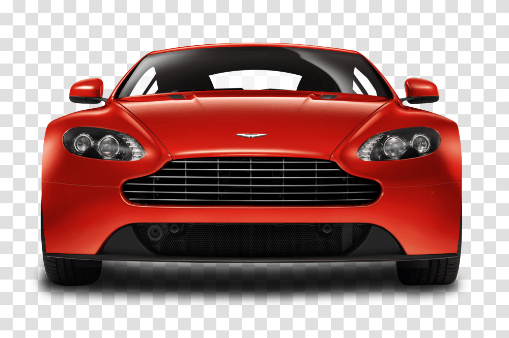 Red Aston Martin V8 Vantage Front View Car Image, Vehicle, Transportation, Sports Car, Coupe Transparent Png