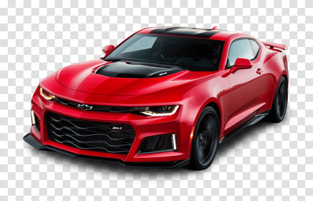 Red Chevrolet Camaro ZL1 Car Image, Vehicle, Transportation, Sports Car, Sedan Transparent Png