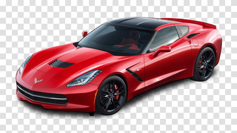 Red Chevrolet Corvette Stingray Top View Car Image, Vehicle, Transportation, Sports Car, Tire Transparent Png