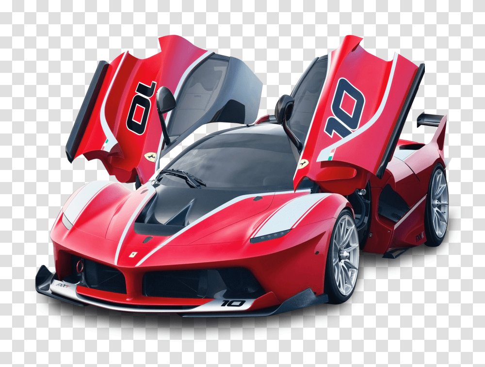 Red Ferrari FXX K Car Image, Sports Car, Vehicle, Transportation, Automobile Transparent Png