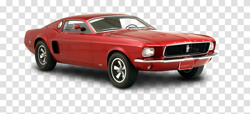 Red Ford Mustang Mach Car Image, Sports Car, Vehicle, Transportation, Automobile Transparent Png