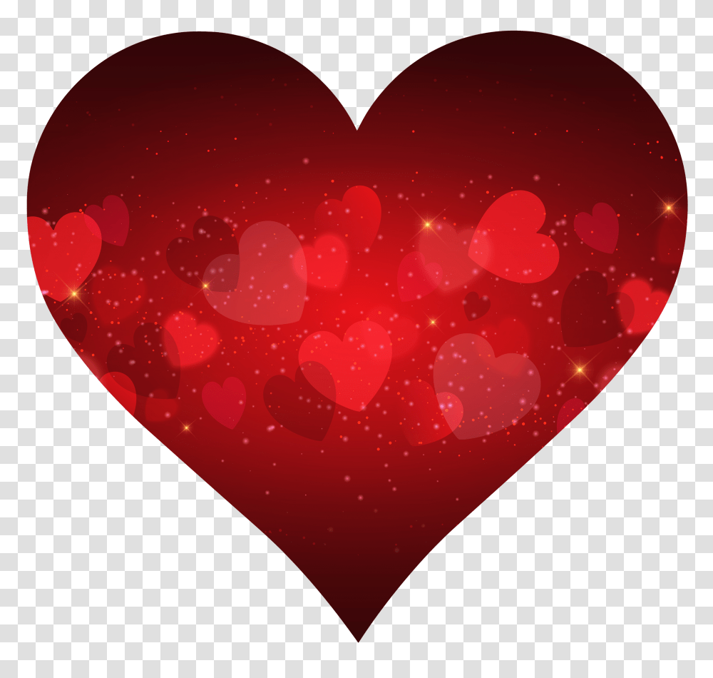 Red Heart Image, Floral Design, Pattern, Light Transparent Png