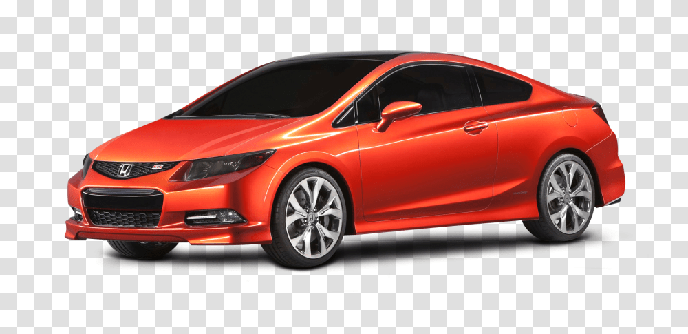 Red Honda Civic Car Image, Vehicle, Transportation, Automobile, Sedan Transparent Png