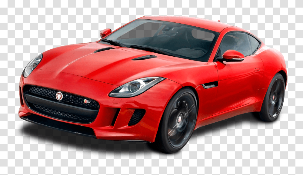 Red Jaguar F Type Coupe Car Image, Vehicle, Transportation, Sports Car, Windshield Transparent Png